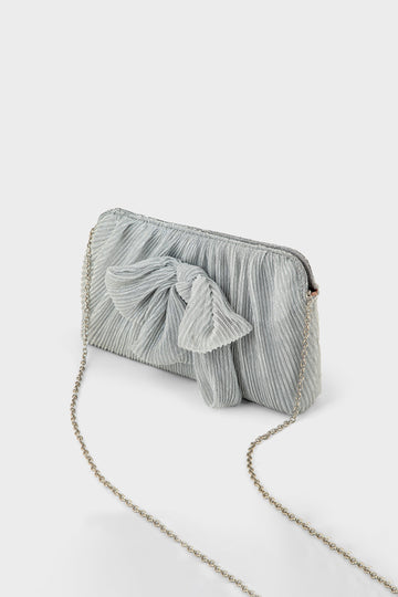 Party Wear Clutch BK4131-Silver