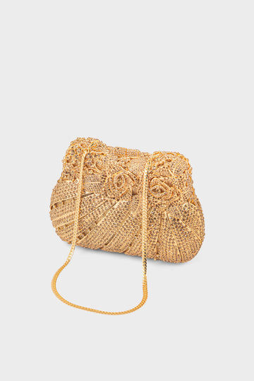 Party Wear Clutch BK4135-Golden