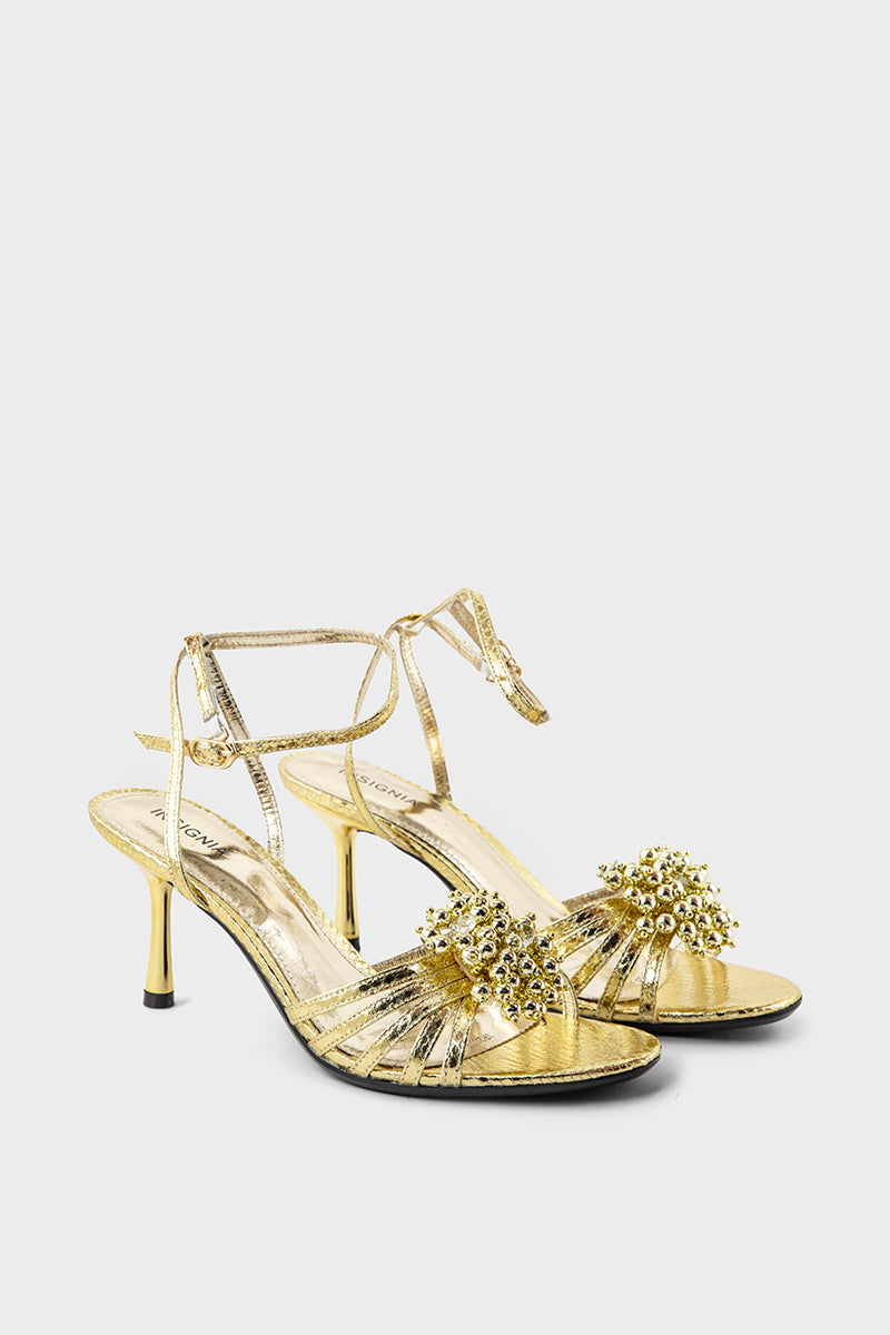 Party Wear Sandal IP2077-Gold