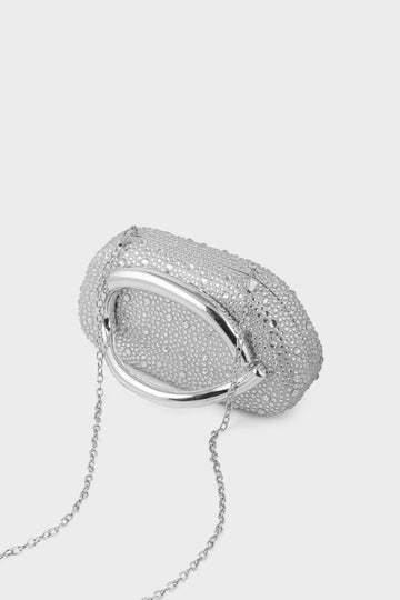 Party Wear Clutch BK4157-Silver