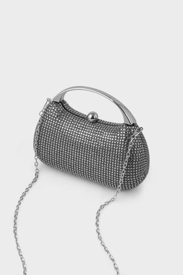 Party Wear Clutch BK4154-Pewter