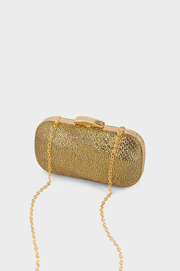 Party Wear Clutch BK4145-Gold