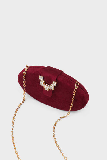 Party Wear Clutch BK4153-Maroon