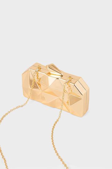 Party Wear Clutch BK4169-Gold