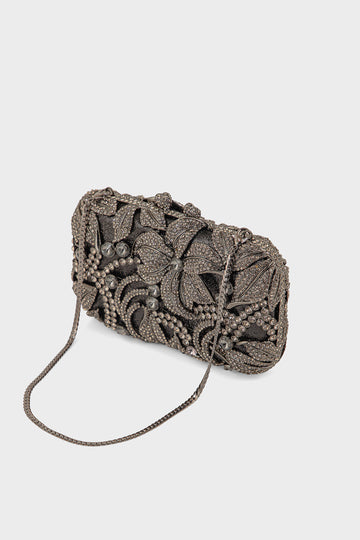 Party Wear Clutch BK4137-Pewter