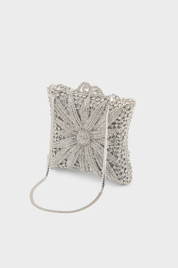 Party Wear Clutch BK4159-Silver