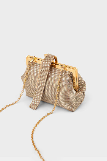 Party Wear Clutch BK4167-Golden