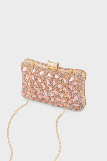 Party Wear Clutch BK4132-Champagne