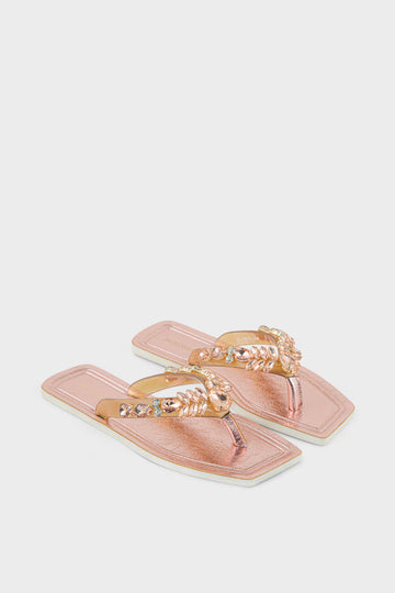 Casual Flip Flop IL3046-Rose Gold