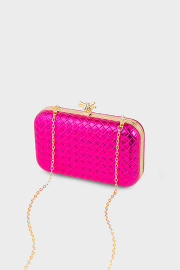 Party Wear Clutch BK4143-Fuchsia