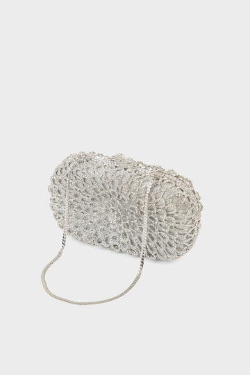 Party Wear Clutch BK4139-Silver