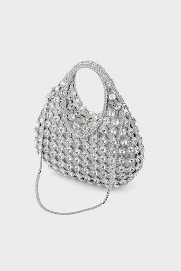 Party Wear Clutch BK4160-Silver