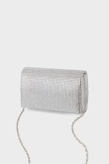 Party Wear Clutch BK4152-Silver
