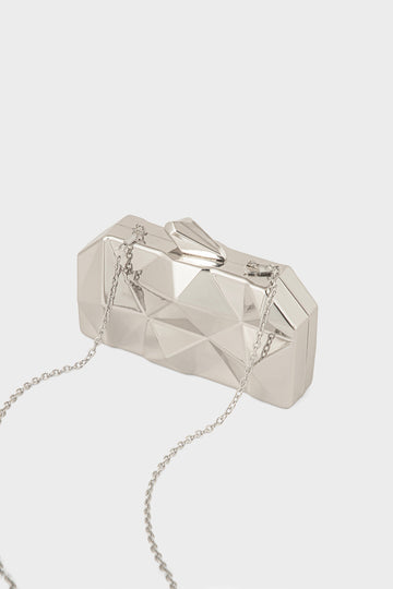 Party Wear Clutch BK4169-Silver
