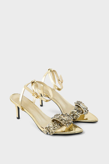 Party Wear Sandal IP2074-Gold