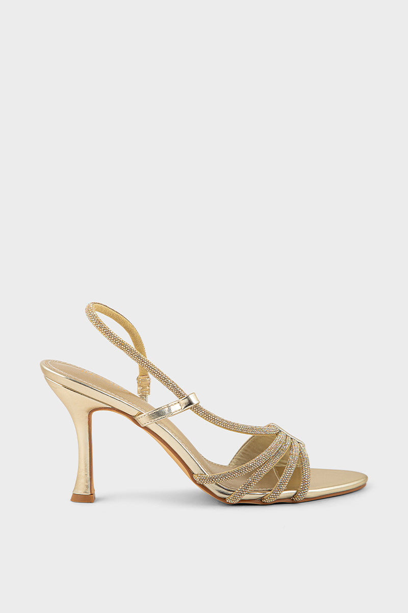 Party Wear Sandal IP2073-Gold